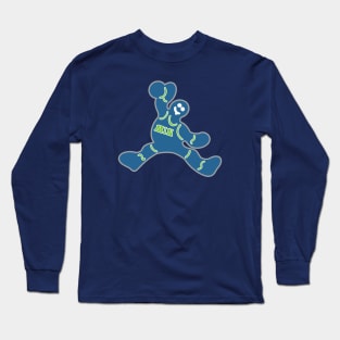 Jumping Minnesota Timberwolves Gingerbread Man Long Sleeve T-Shirt